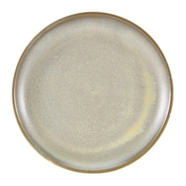Terra Porcelain Coupe Plate Matt Grey 24cm-9.25"