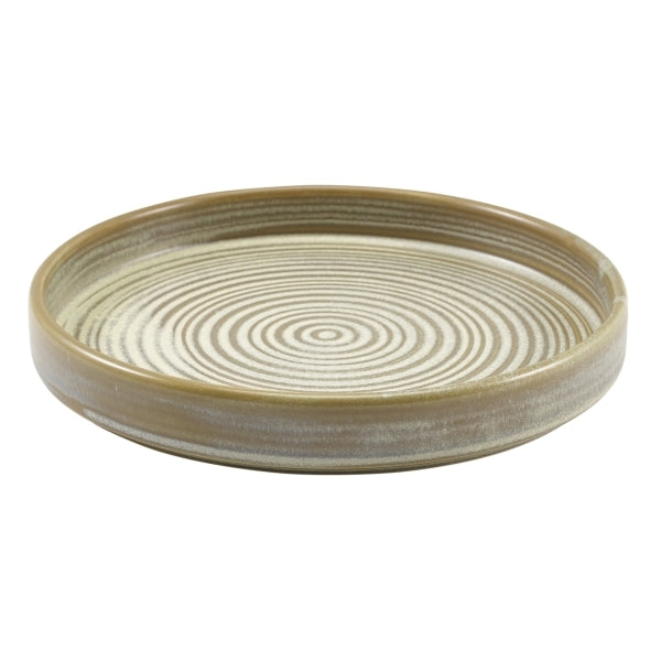 Terra Porcelain Presentation Plate Matt Grey 18cm-7"