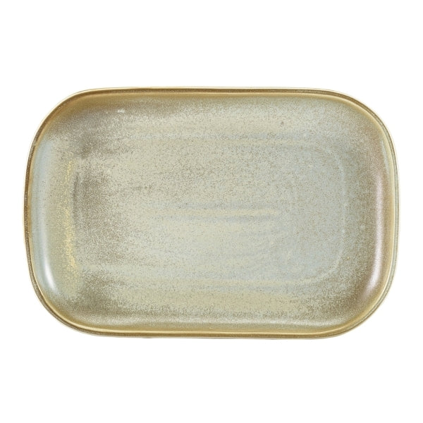 Terra Porcelain Rectangular Plate Matt Grey 29x19.5cm-11.4x7.7"