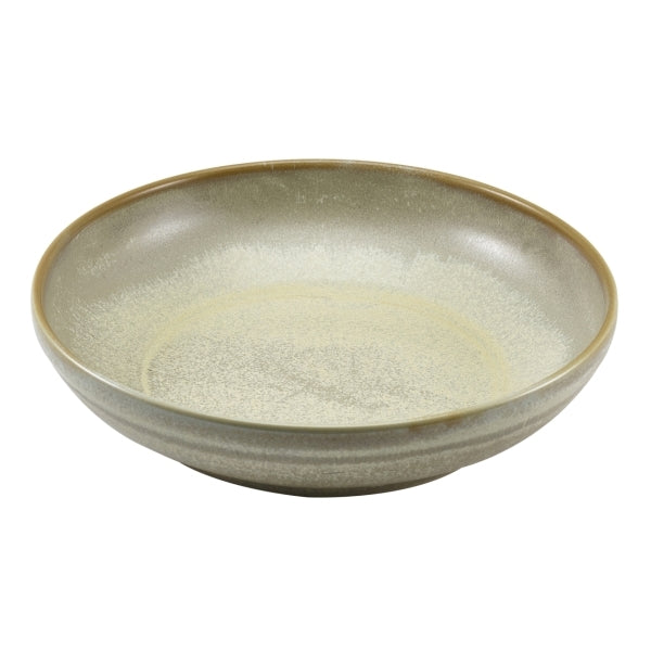 Terra Porcelain Coupe Bowl Matt Grey 27.5cm-10.75"