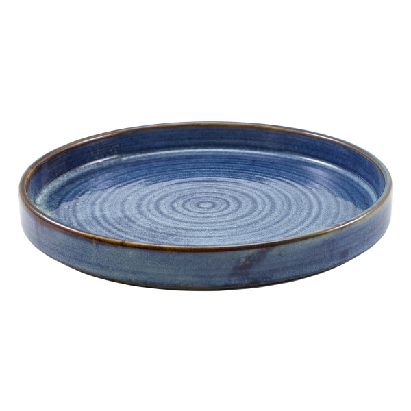 Terra Porcelain Presentation Plate Aqua Blue 26cm-10.25"