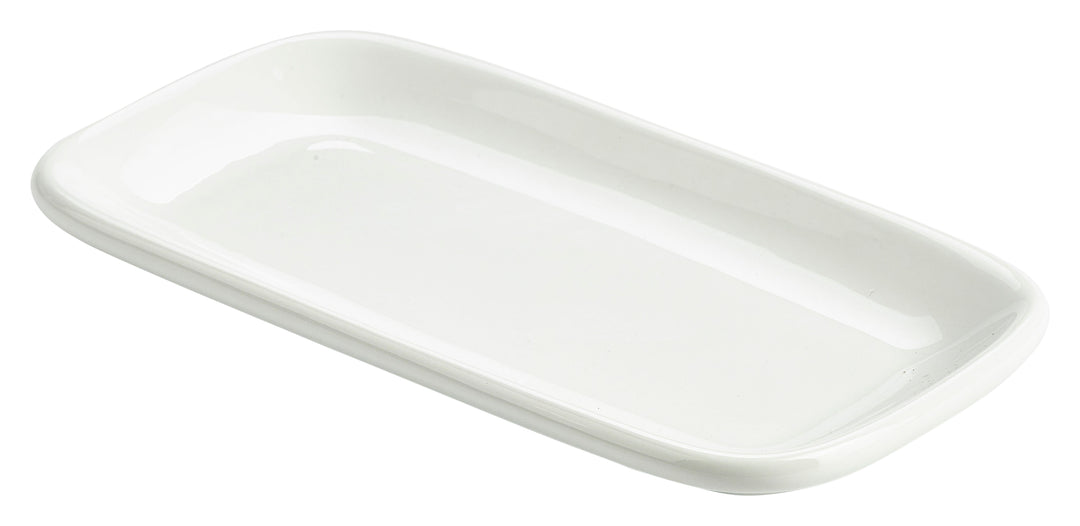 Genware Rectangular Round Edge Plate 19.5x10cm