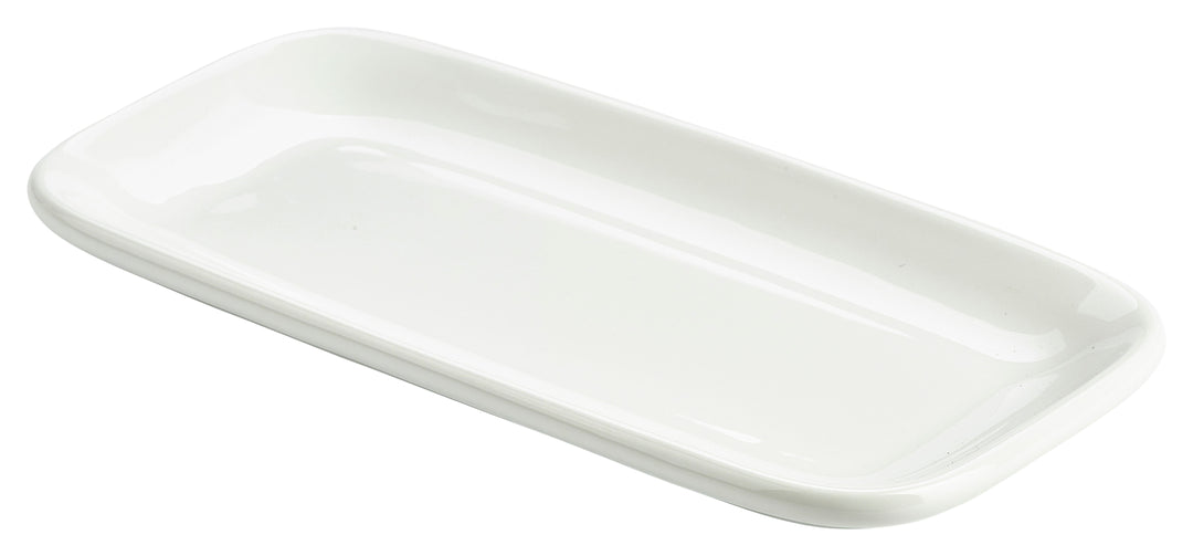 Genware Rectangular Round Edge Plate 25x13cm