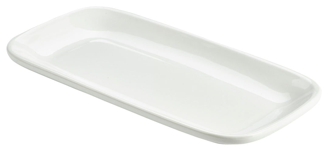 Genware Rectangular Round Edge Plate 29.5x15cm