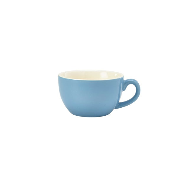 Genware Bowl Shaped Cup Blue 25cl-8.75oz