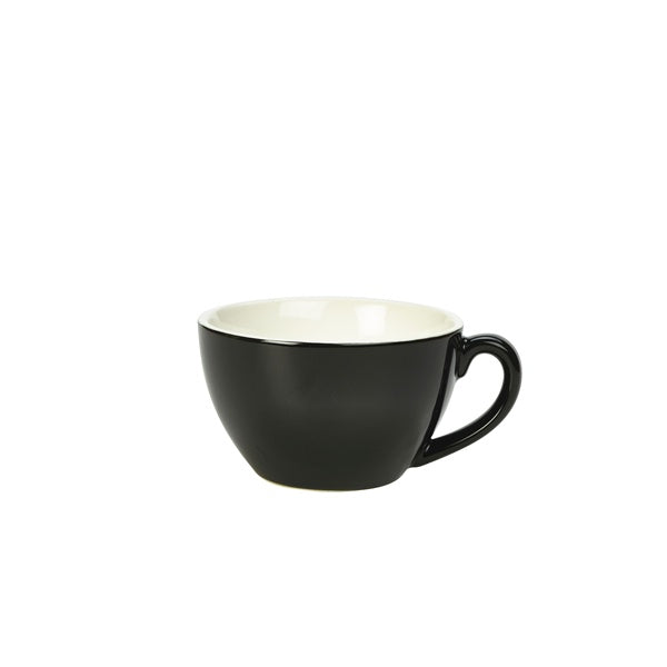 Genware Bowl Shaped Cup Black 34cl-12oz