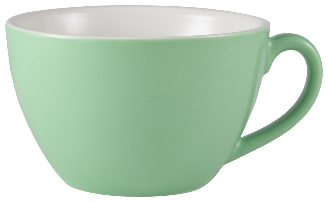 Genware Bowl Shaped Cup Green 34cl-12oz