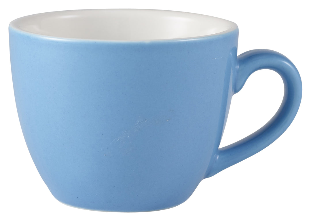 Genware Bowl Shaped Cup Blue 9cl-3oz