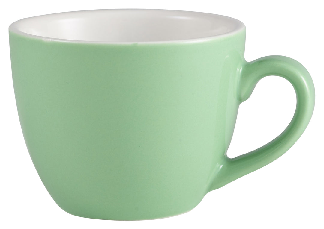 Genware Bowl Shaped Cup Green 9cl-3oz