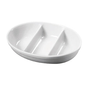 Genware 3 Division Vegetable Dish 28cm/11"