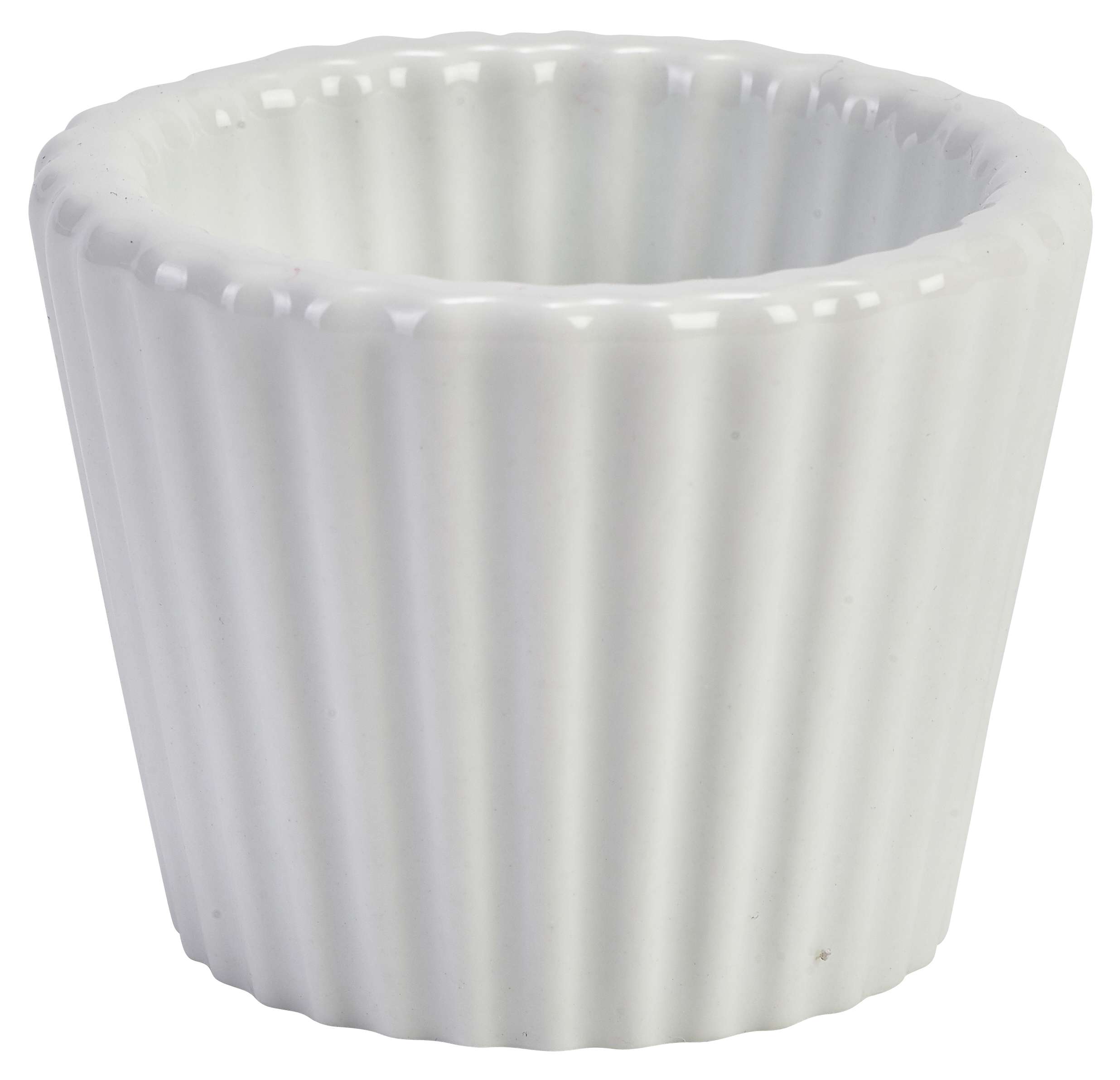 Genware White Ramekin Fluted 4.5cl-1.5oz – Berties Direct