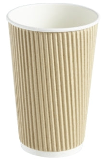 Berties Kraft Ripple Cup 45cl/16oz