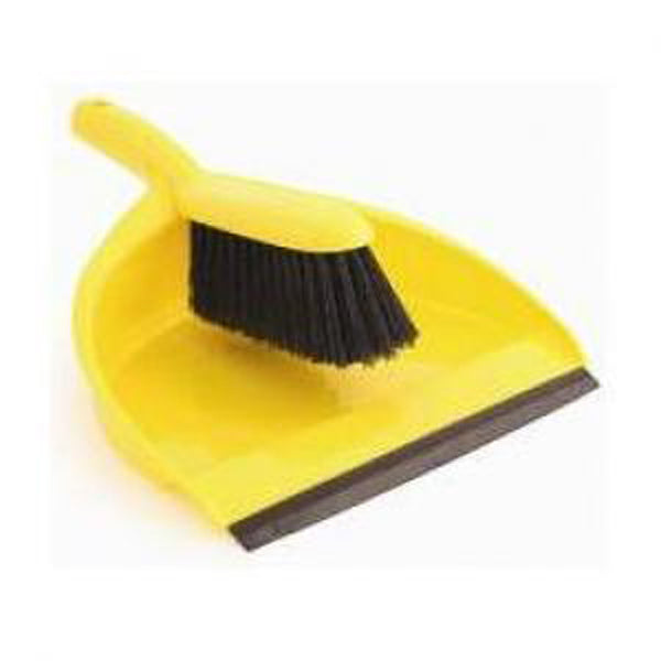 Berties Dustpan & Brush Yellow
