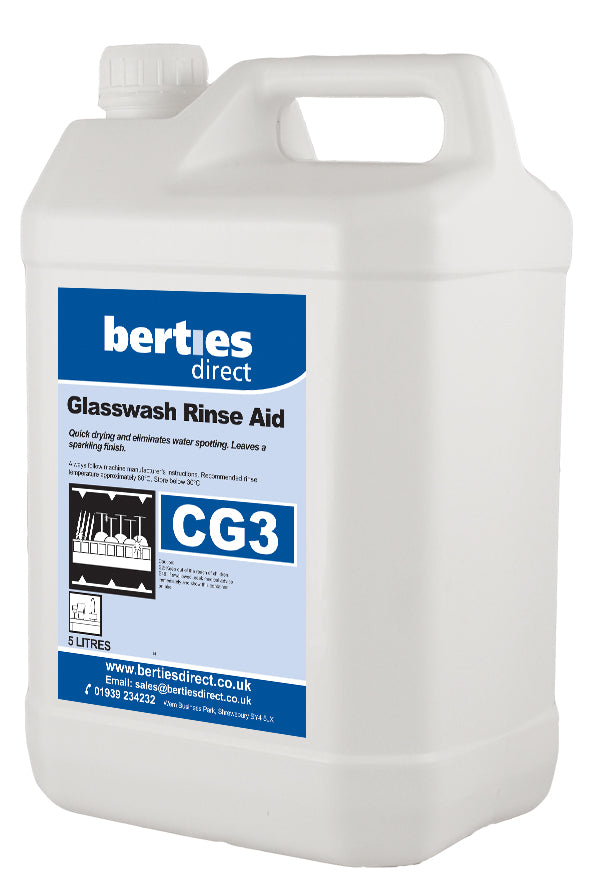 Berties CG3 Automatic Glasswash Rinse Aid