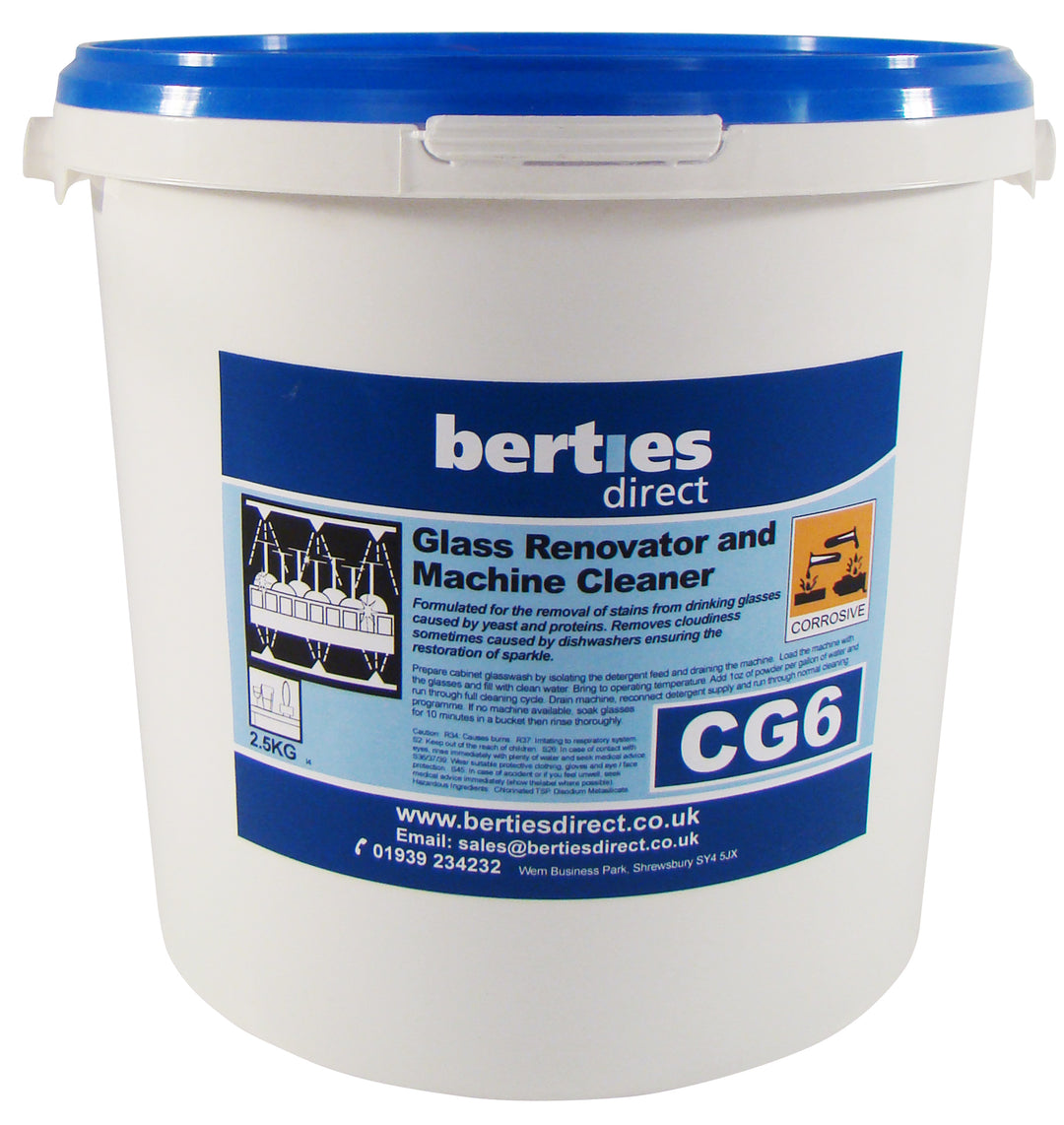 Berties CG6 Glass Renovator & Machine Cleaner