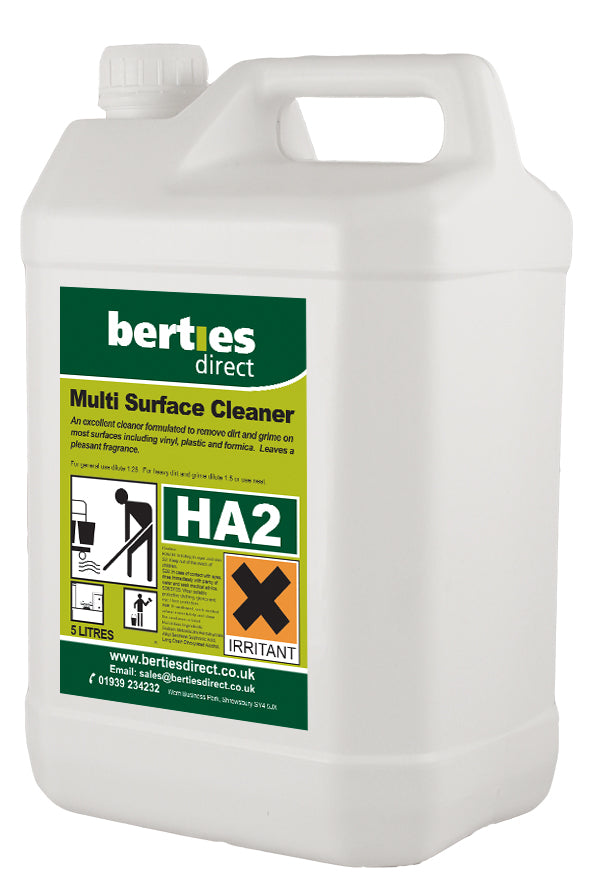 Berties HA2 Multi Surface Cleaner 5L