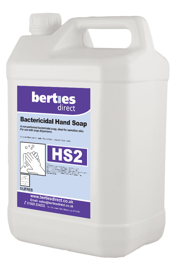 Berties HS2 Bactericidal Hand Soap Bulk Fill