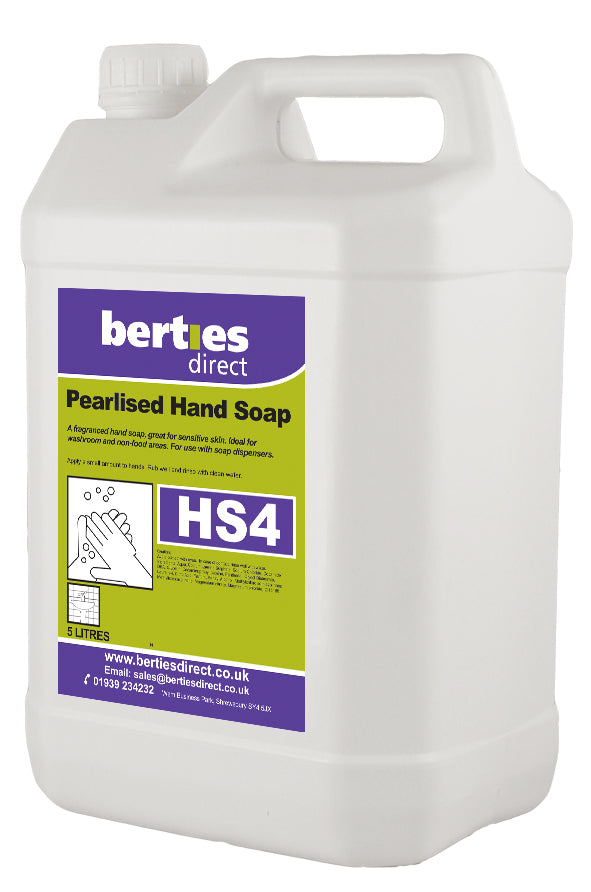 Berties HS4 Pearlised Hand Soap Bulk Fill