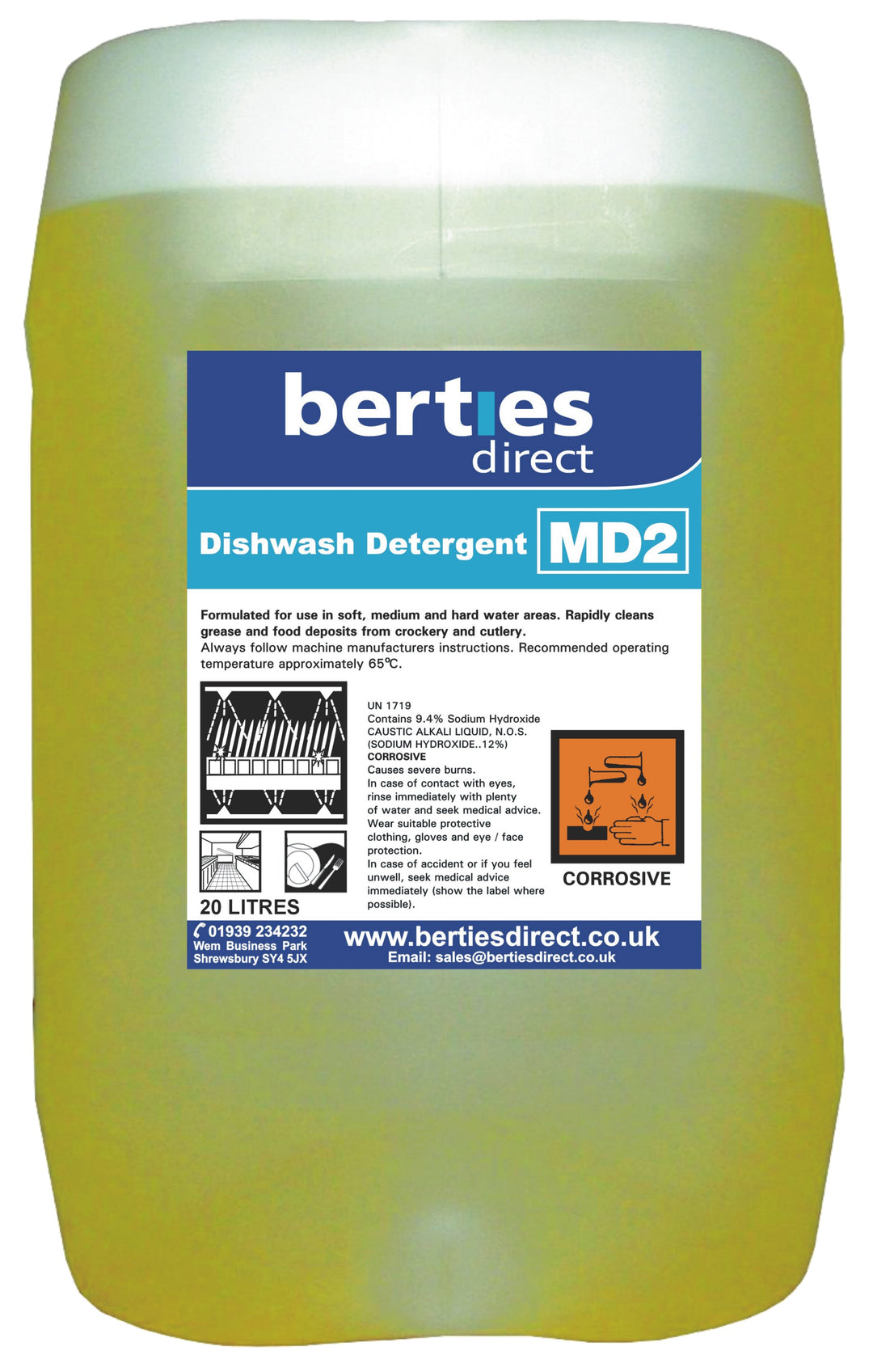 Berties MD2 Automatic Dishwash Detergent