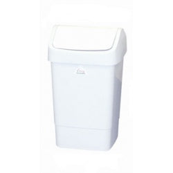 Berties Swing Top Bin White 36L
