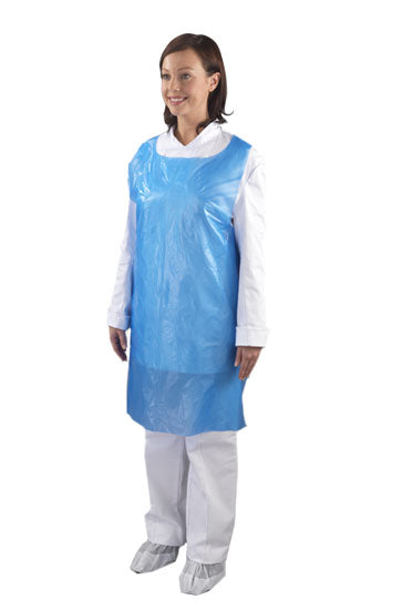 Berties Disposable Apron on a Roll Blue