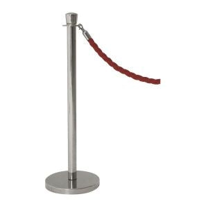 Berties Stainless Steel Rope Barrier Post 1m high