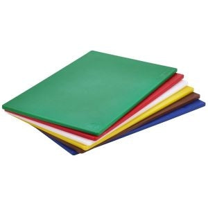 Genware Low Density Chopping Board Set 6 Colours