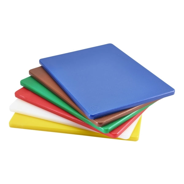 Genware Low Density Chopping Board Red 305x230x12.5mm-12x9x0.5"