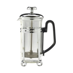 Genware Glass Chrome Finish Cafetiere 3 Cup