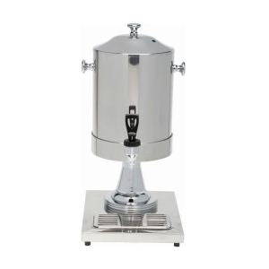 Genware Stainless Steel Milk Dispenser with Ice Chamber 6.5L