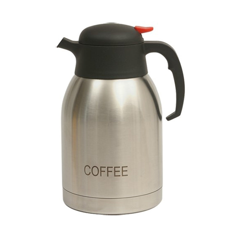 Genware Coffee Inscribed Push Button Vacuum Jug 2L