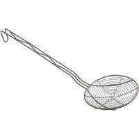 Genware Stainless Steel Round Skimmer 15cm Diameter x 45cm