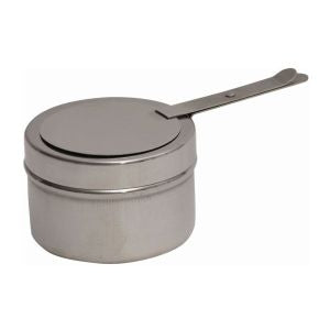 Genware Stainless Steel Chafing Fuel Holder 9cm Diameter 6.5cm H