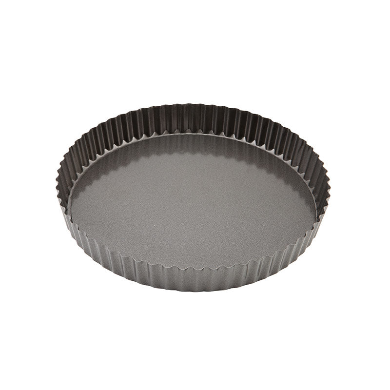 Genware Non Stick Fluted Quiche Tin Loose Base 25cm