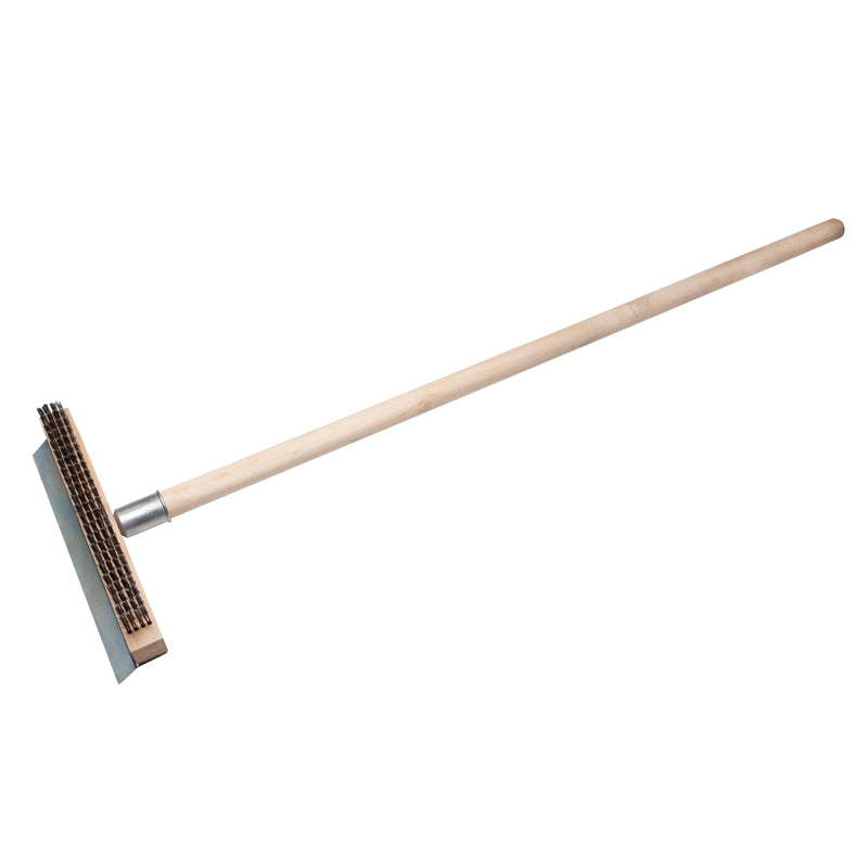 Genware Pizza Oven Wire Brush & Scraper (no handle)