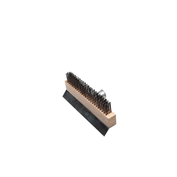 Genware Pizza Oven Wire Brush & Scraper (no handle)