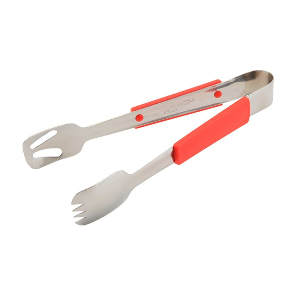 Genware Buffet Tongs Red Handle 240mm