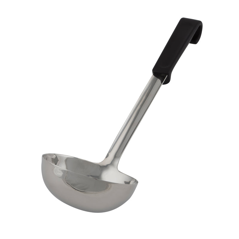 Genware Buffet Soup Ladle Black Handle 20cl/7oz
