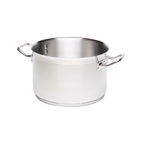 Genware Stainless Steel Casserole 28cm 8 Litre