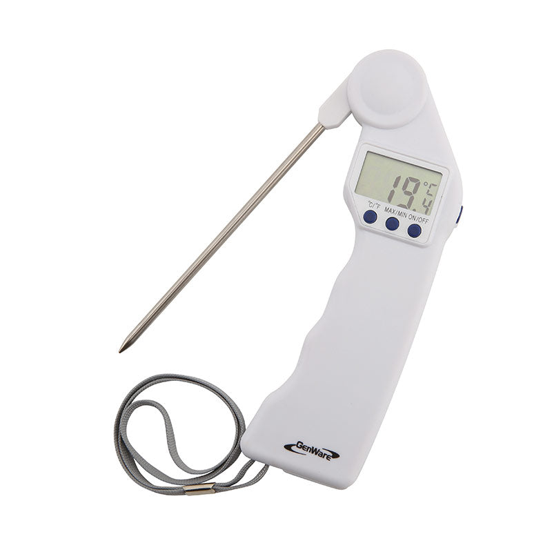 Genware Folding Probe Pocket Thermometer -50 to +300 deg C
