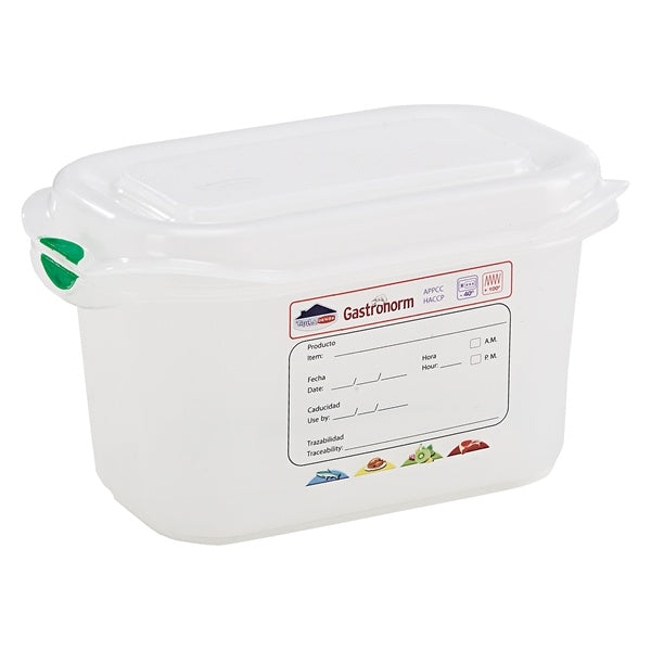 Berties Gastronorm Storage Box 1/9 100mm Deep 1L