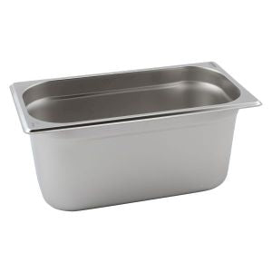 Genware Stainless Steel Gastronorm 1-3 40mm Deep