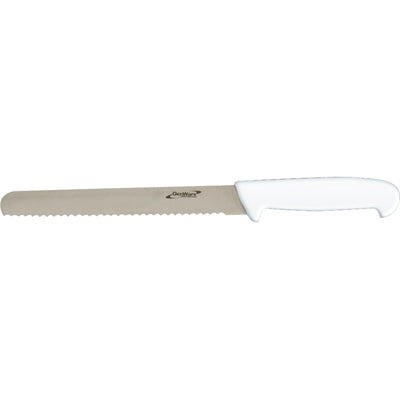 Genware Bread Knife White 8" (serrated)