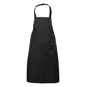 Genware Bib Apron Black 70cm x 100cm