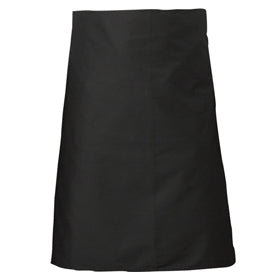 Genware Waist Apron with Pocket Black 90cm x 70cm