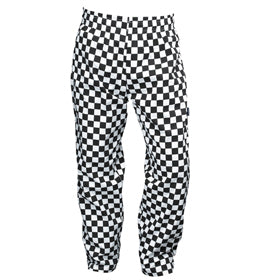 Genware Chef Baggies Large Check Trousers Black Check S 30"-32" Waist