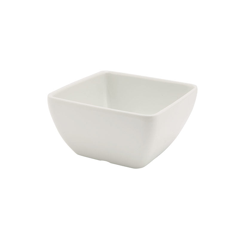 Genware Melamine Curved Square Bowl 10.5cm 0.43 Litre