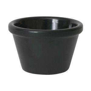Genware Black Melamine Ramekin Smooth 5.9cl-2oz