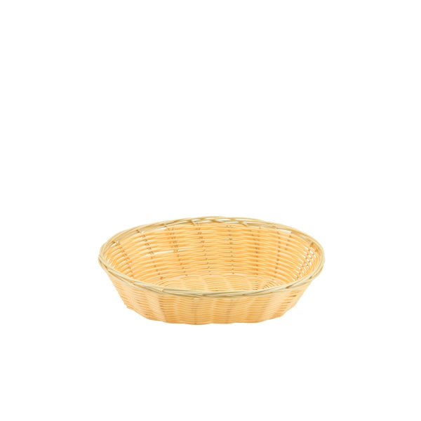 Genware Polywicker Oval Basket 225mm