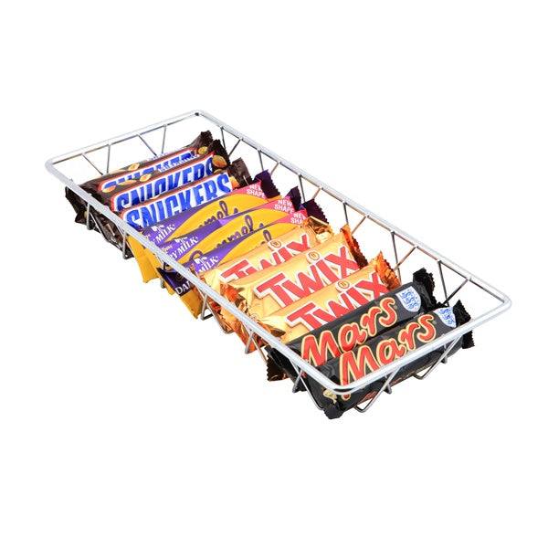 Berties Chrome Display Basket 35x15x5cm